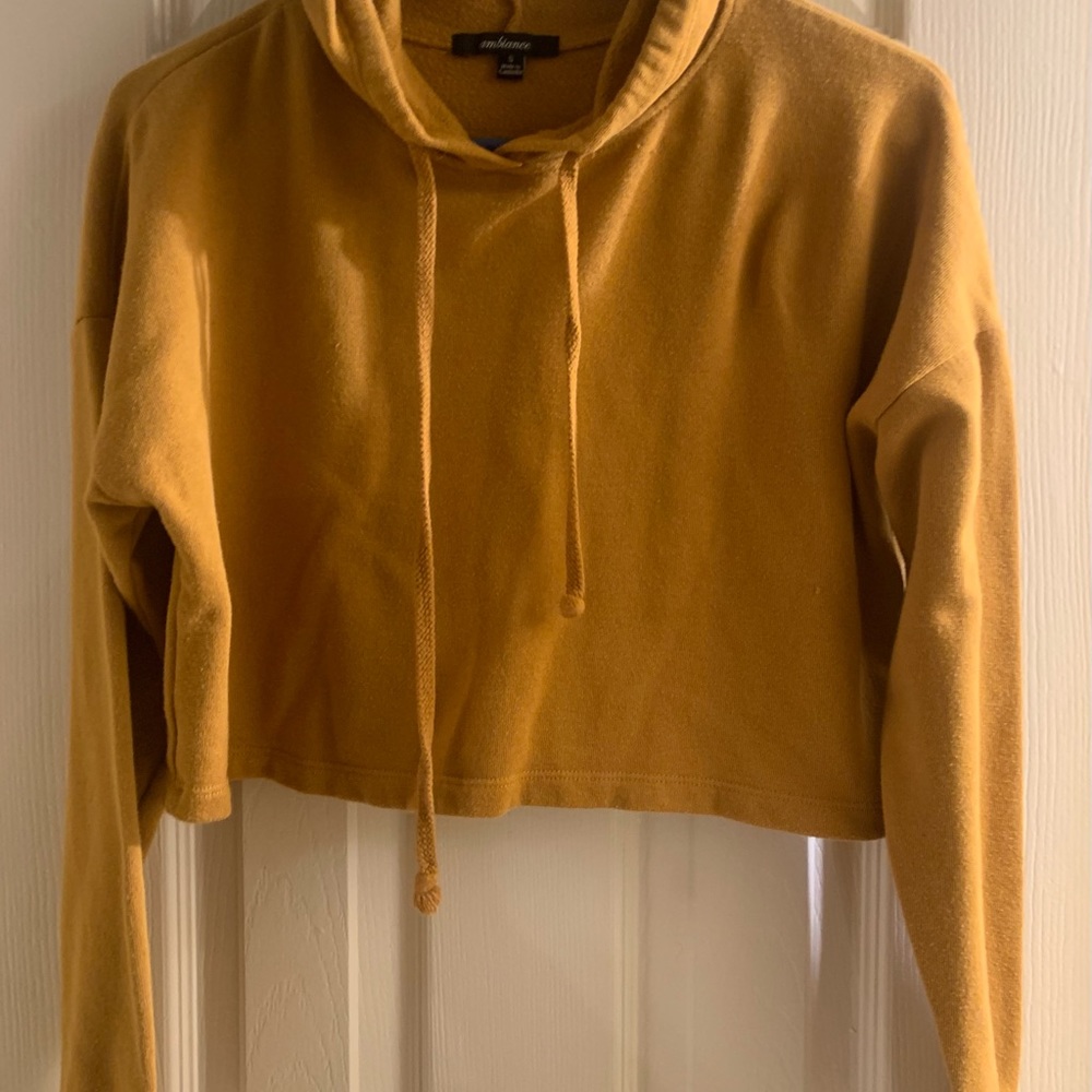 🌼sudadera corta/color mostaza/Sz-S/ambiance/🌼#SA15